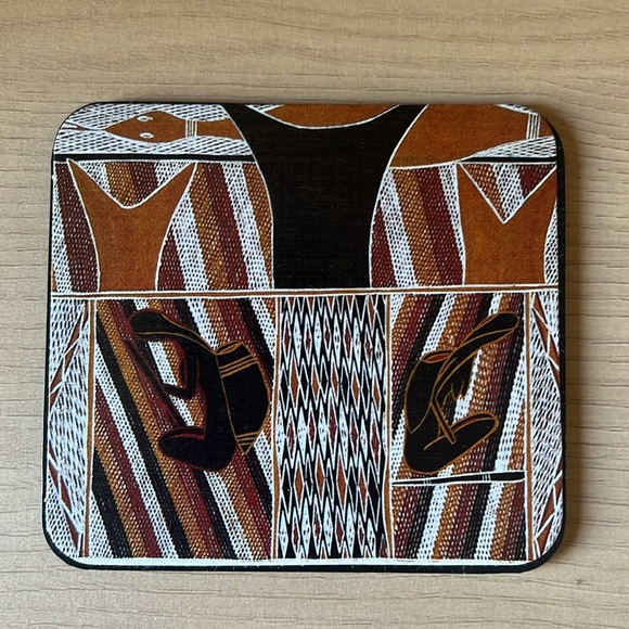 Australian Aboriginal Art Coasters Vintage 1970’s NWOT - Picture 7 of 8